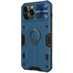 Противоударный чехол с кольцом и защитой камеры Nillkin CamShield Armor Case для iPhone 13 Pro Max