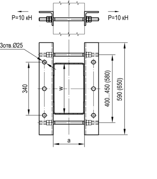 Кронштейн для анкеровки проводов различного назначения без оттяжки