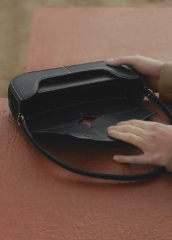 POLENE СУМКА OSMO, ЧЕРНЫЙ/ЭКРЮ