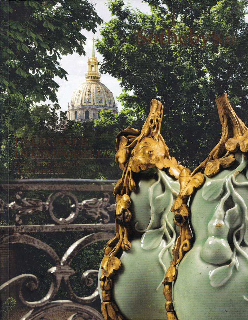 Каталог аукциона Sotheby's, Париж, Элегантность вне времени от 14 сентября 2017 года