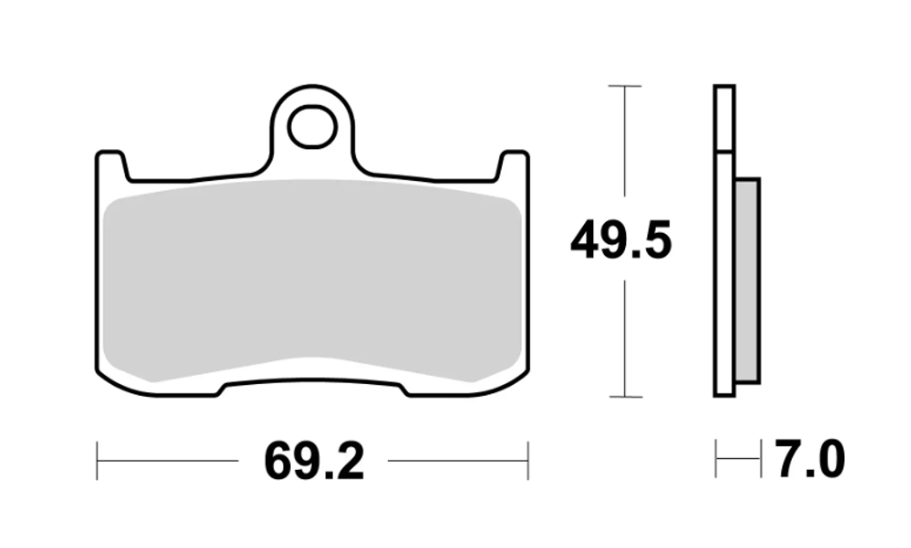 Brembo Колодки тормозные 07KA23SA (1 суппорт)