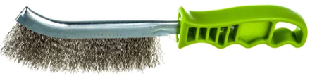 Щётка с пластиковой рукояткой, щетина из нержавеющей стали Дело техники 270251