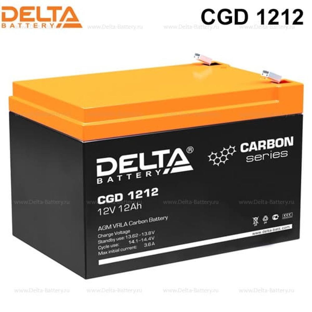 Аккумуляторная батарея Delta CGD 1212 (12V / 12Ah)