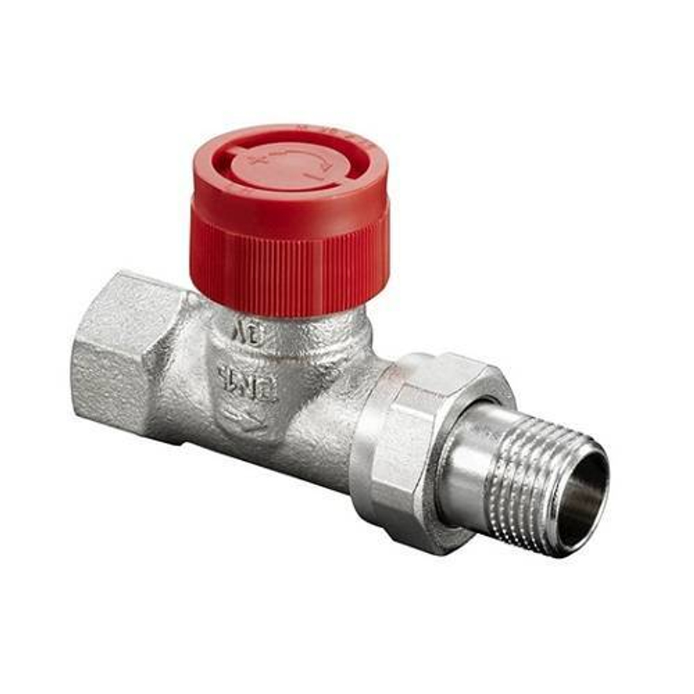 Клапан термостатический прямой Oventrop AF - 1/2" (ВР/НР-американка, PN16, Tmax 120°C, KVS 0.37)
