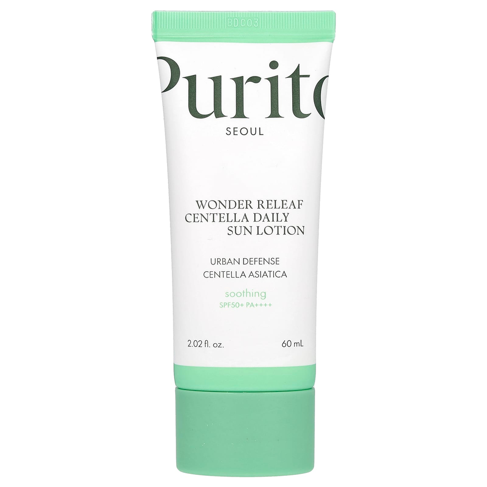 Purito, Wonder Releaf Centella Daily Sun Lotion, SPF 50+ PA ++++, 60 мл (2,02 жидк. унц.)