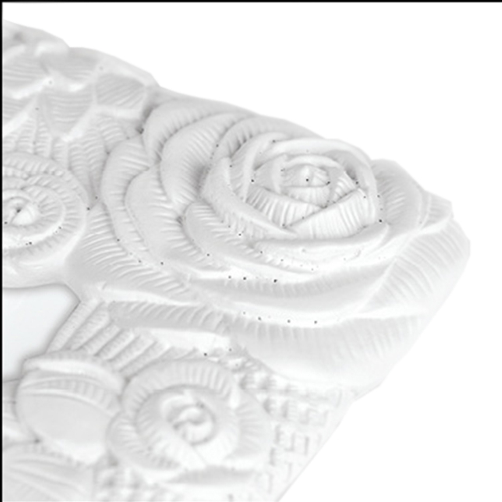 ZEP EE3081 20x25 Annecy полирезин (белая, орнамент из роз) ф/рамка