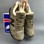 Кроссовки New Balance 574 на меху #398 (корич.)