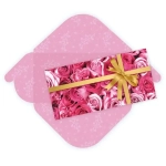 Конверт для денег стандарт «Розовые розы» без надписи