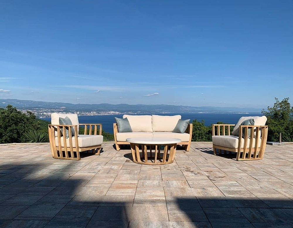 Столик кофейный Tagliamento Woodland, натуральный, белый