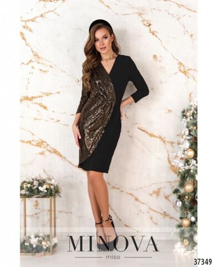 Платье 1153-золото Minova Фото 2
