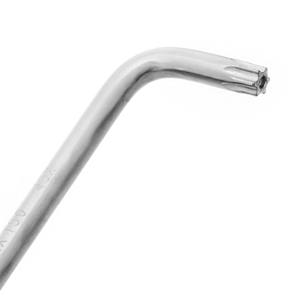 Набор ключей имбусовых Tamper-Torx , 9 шт: ТT10-ТT50.45x, закаленные, короткие, никель Сибртех 12321