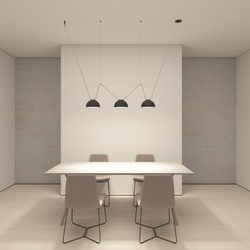 DK5561-BK Cветильник для трека-ремня Belty, серия Flow со светодиодом, D220*H117мм, 48V DC, 24W, RA90, 120°, 3000K, IP20, черный, алюминий