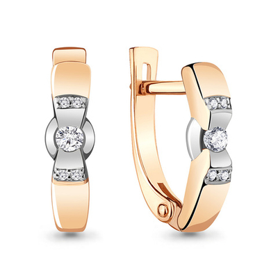 941840Ак Серьги из Золота с бриллиантами