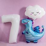 Шар (27"/69 см) Фигура, Облако, Белый 1 шт.