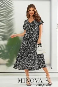Платье 652Н-черный Minova