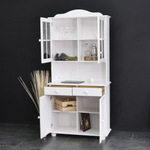 Буфет для кухни Лена деревянный (верхняя часть - шкаф навесной), белый