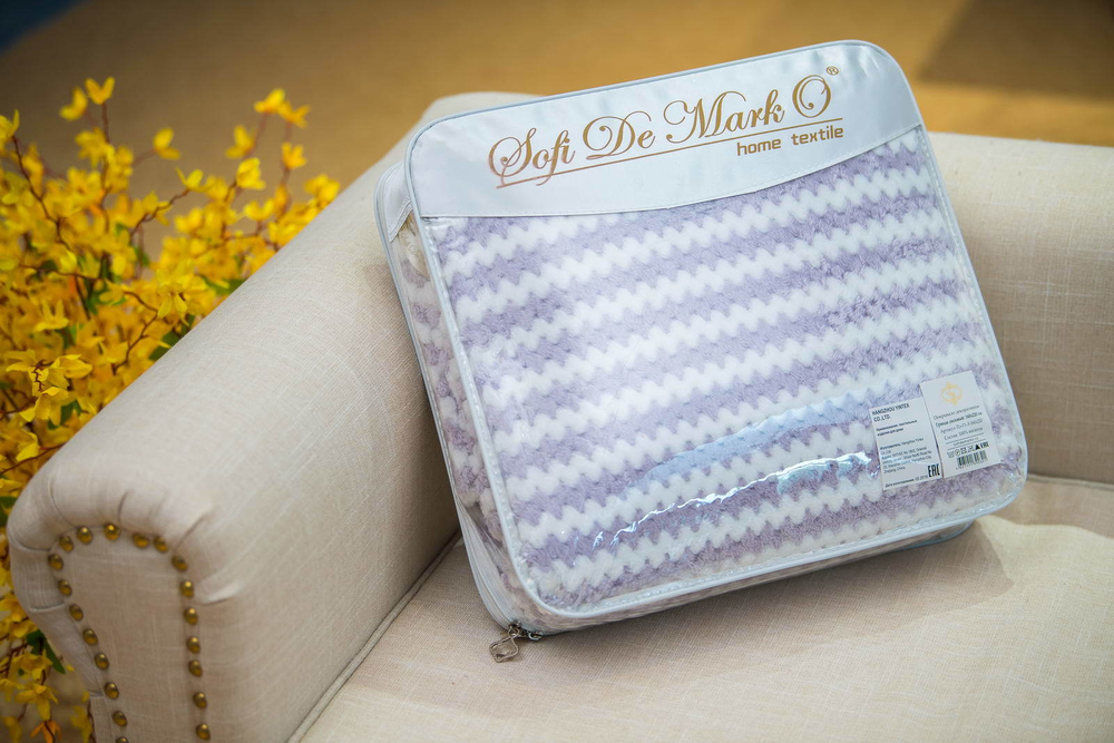 Плед 220х240 Sofi De MarkO Гринда лиловый