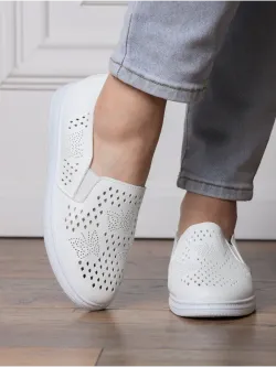 Мокасины летние с перфорацией