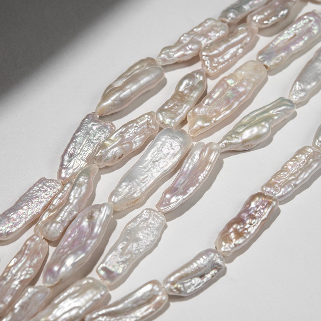 Жемчуг культивированный "Бива", белый, 20-32,5мм