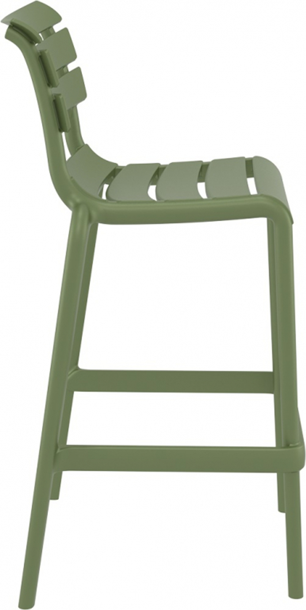 Стул пластиковый барный Siesta Contract Helen Bar 75, оливковый
