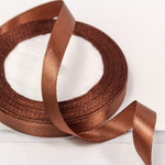 Лента Атласная 1,2см х 28м Сатин (Коричневый)