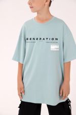 Фуфайка (футболка) для мальчика Леон-1 Виотекс ПЫЛЬНО-ГОЛУБОЙ