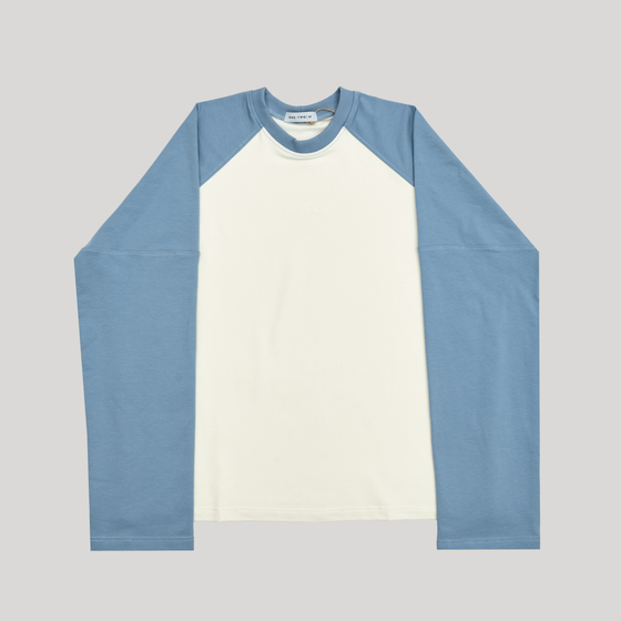 LS T-Shirt Raglan Duo Country Blue