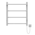 Полотенцесушитель MIXLINE MIRA  60х50 (таймер, 251Вт, 3 перекладины + ПОЛКА) электрический БЕЛЫЙ