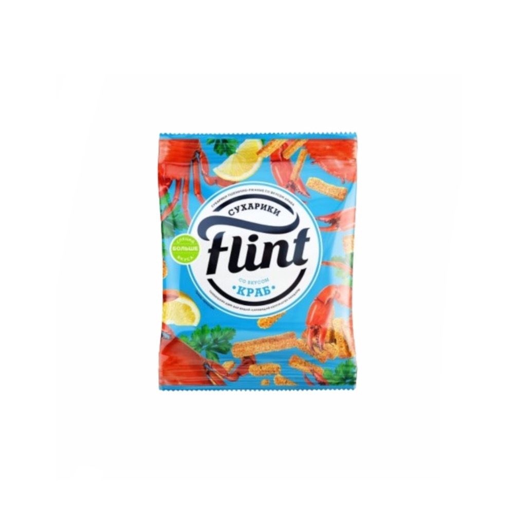 Сухарики Flint краб 60 гр