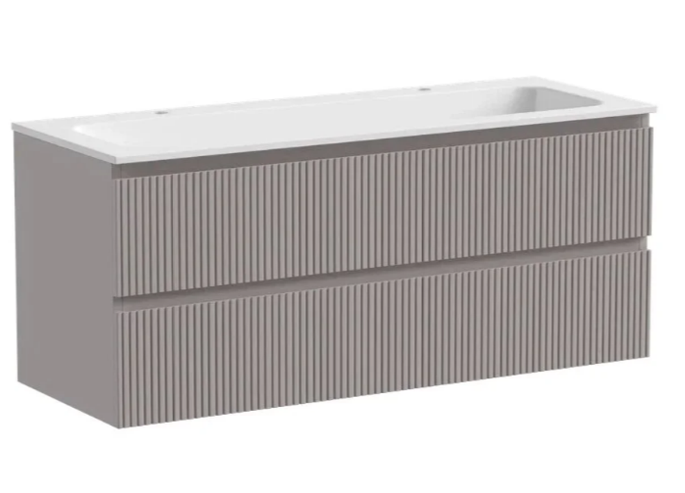 Тумба подвесная SANCOS Snob T 1195х445х500, c двумя ящиками оснащенными доводчиками, Doha Soft, арт.SNT120SM