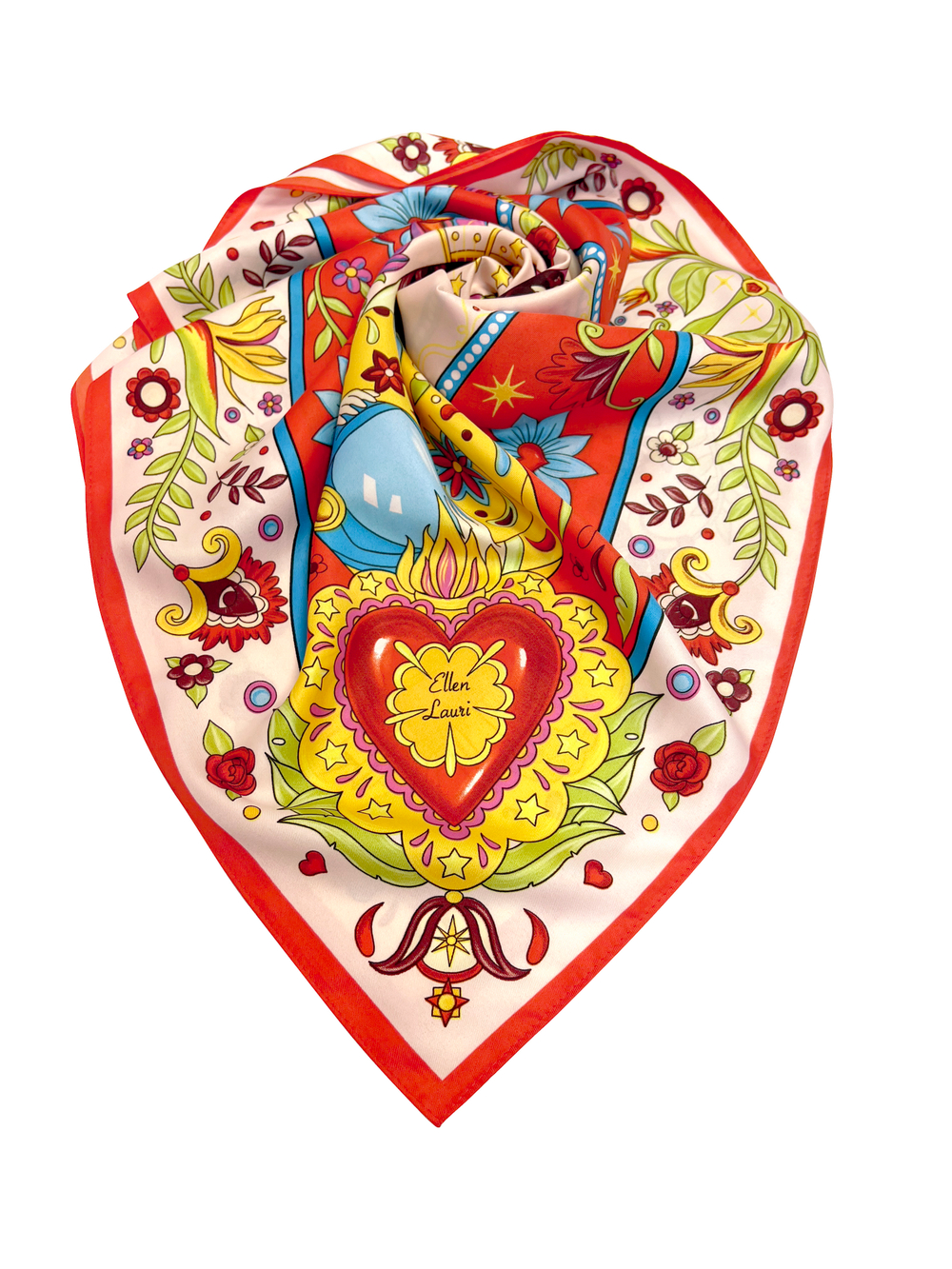 Платок «Матрёшки. Латинская Америка»