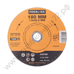 Круг отрезной по металлу Ferrline Express 180 х 1,6 х 22,2 мм A46TBF
