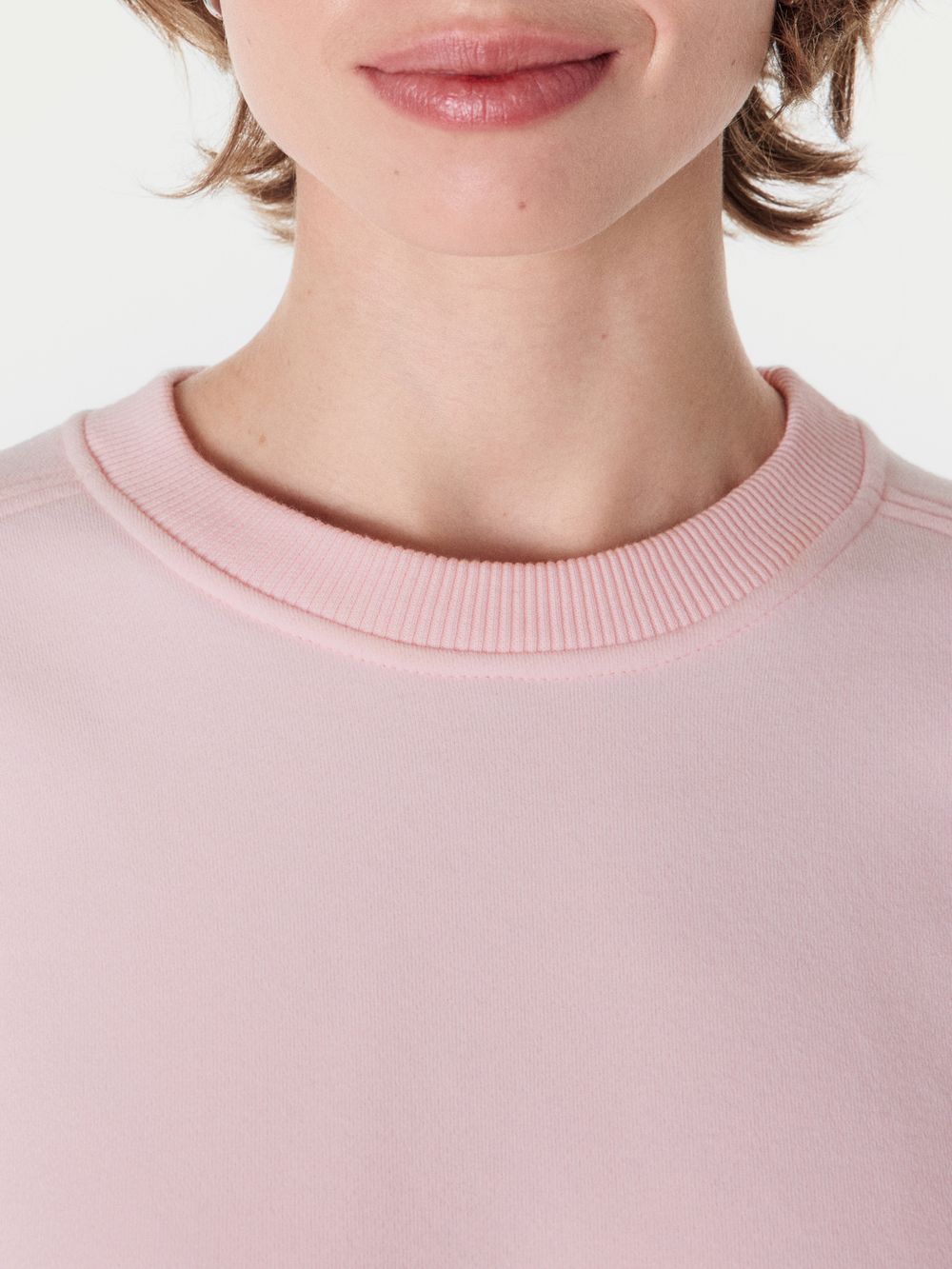 Свитшот укороченный "Розовый" женский