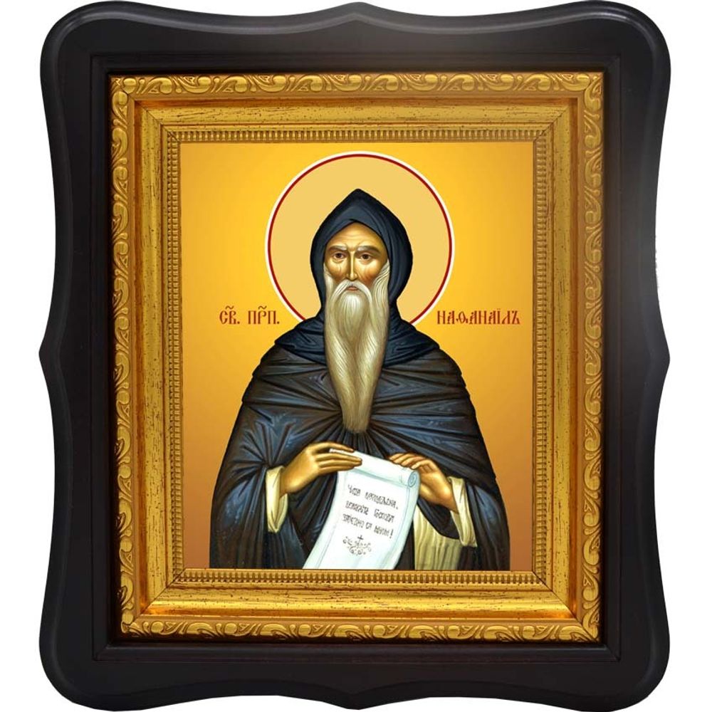 Нафанаил Нитрийский преподобный. Икона на холсте.