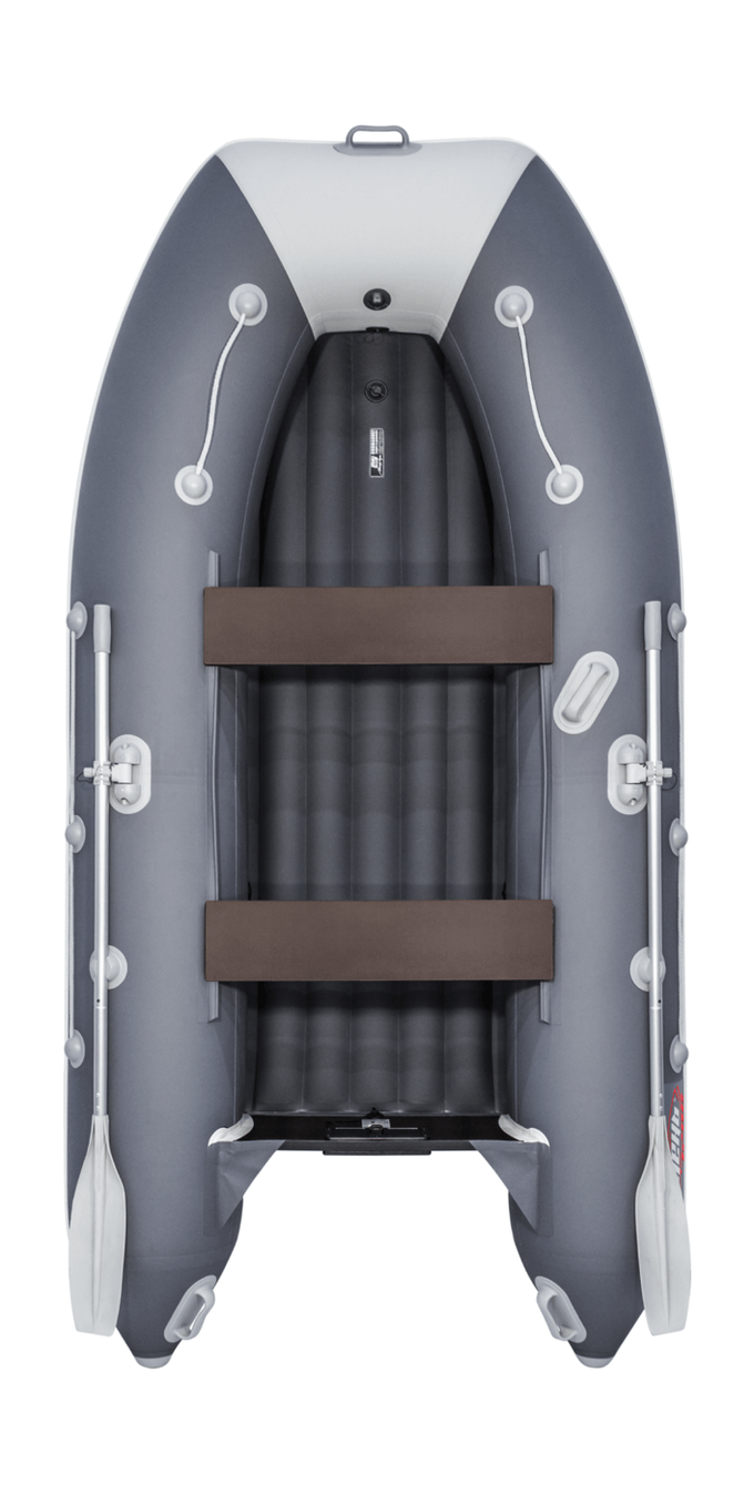 Надувная лодка ПВХ, Таймень LX 3200 НДНД, графит/светло-серый