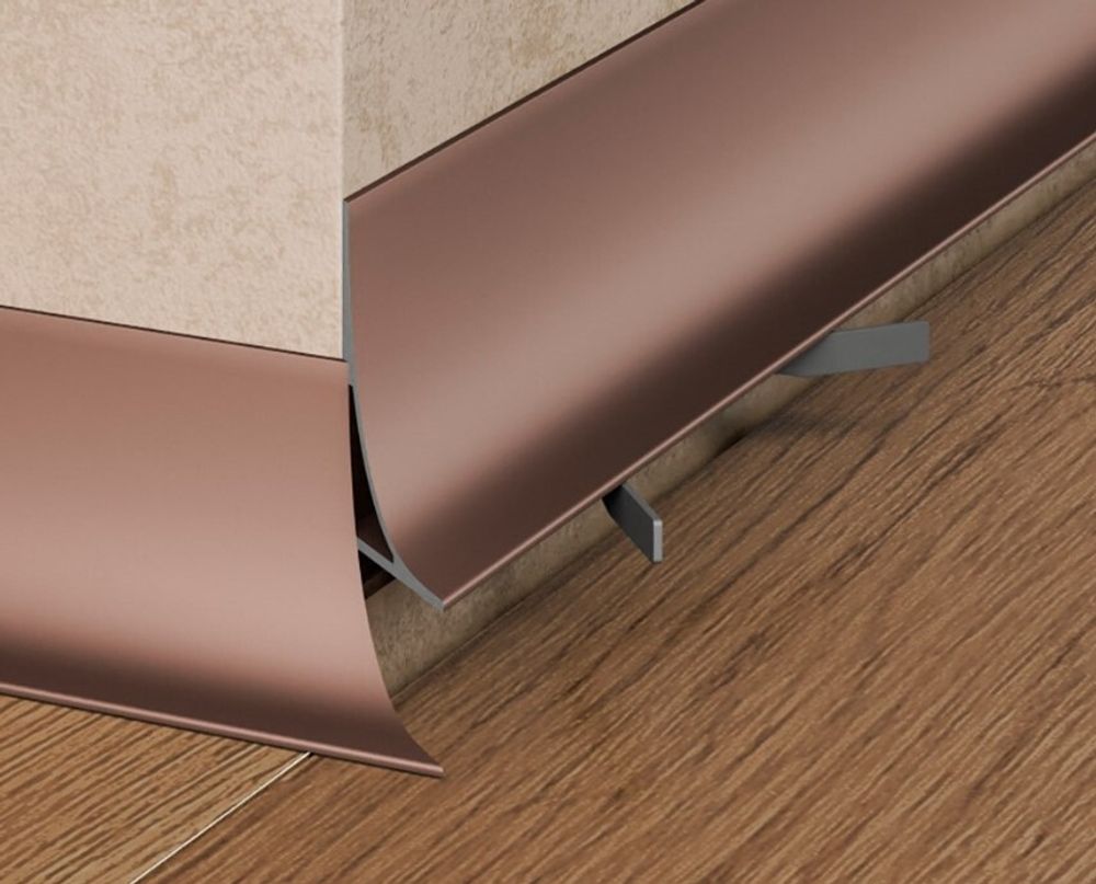 Щелевой плинтус Pro Design Corner L 584 коньяк, 2700x15,5x30 мм