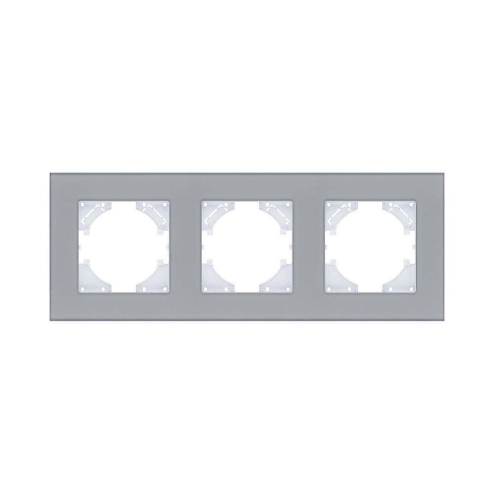 Рамка 3-постовая, стекло серый Kollinger Reflex MG RM3GY