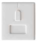 Вкладыш 03/наклонный/для кольца/язычок/окошко для бирки/прорезь для нитки