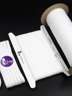 001 641/8 ОПТ Резинка отделочная Lauma Fabrics, 8 мм, белый 001