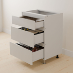 Кухня Севилья 340 см без столешницы (12 модулей), белый ЛДСП / массив дуба