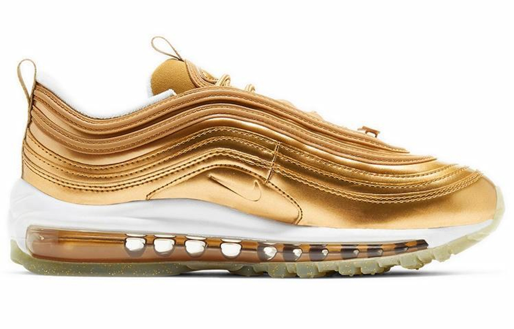 Кроссовки Nike Air Max 97 Metallic Gold (Женская размерная сетка)