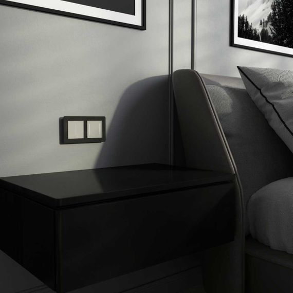 Умный сенсорный выключатель двухклавишный (дымчатый) W4523641/ a069765