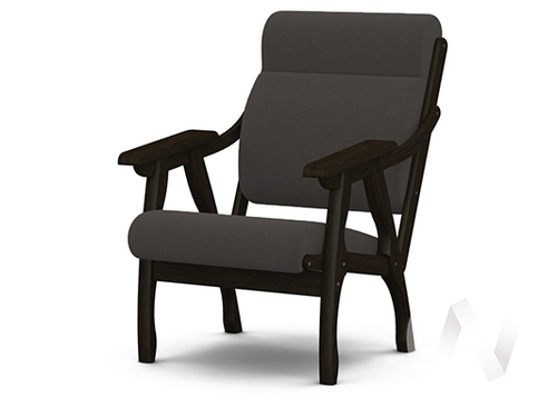 Кресло Вега-10 (венге лак/ULTRA GRAFIT)