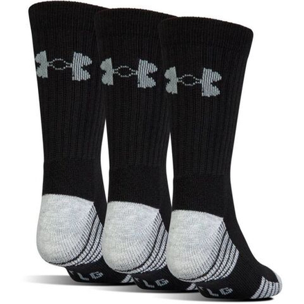 Теннисные носки Under Armour UA HeatGear Crew Jr - 3 par/black