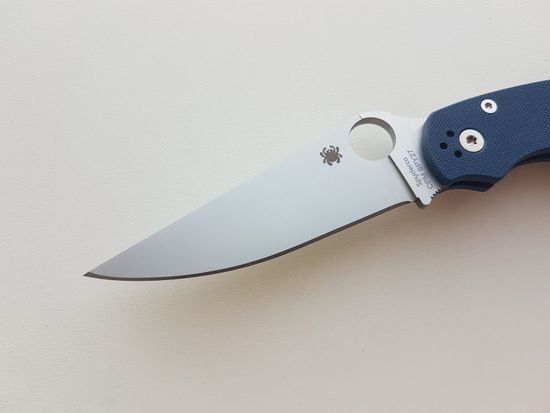 Складной нож Spyderco 36GPCBL2 Military 2 - нож складн., рукоять-синяя G10, клинок CPM SPY27