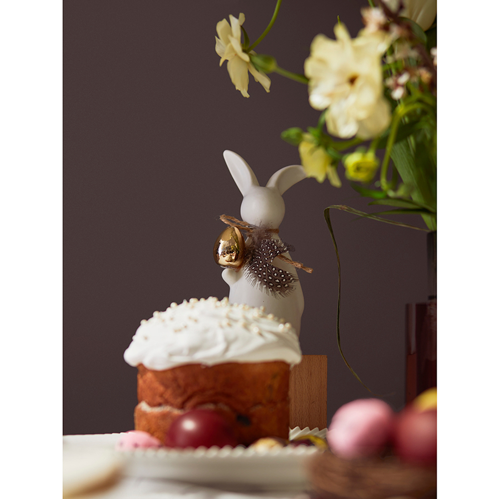 Декор пасхальный из фарфора easter bunny из коллекции essential, 7,7х6,9x17 см