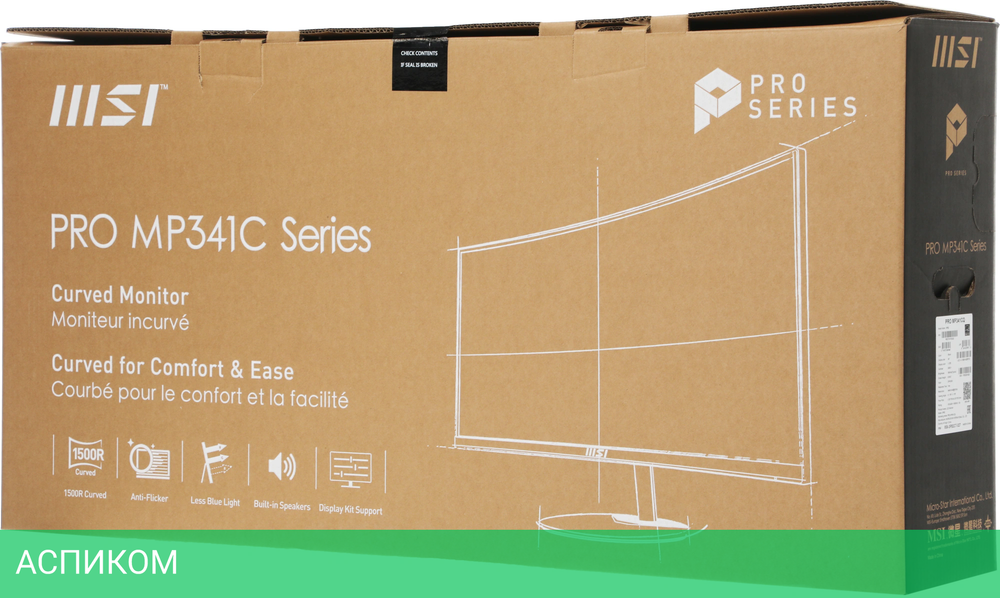 Монитор MSI 34" Pro MP341CQ