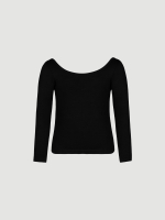 Лонгслив для девочек Mjölk Black