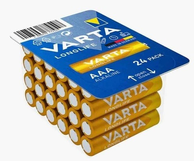 Элемент питания VARTA LONGLIFE LR03 BOX24 4103  (1/12)