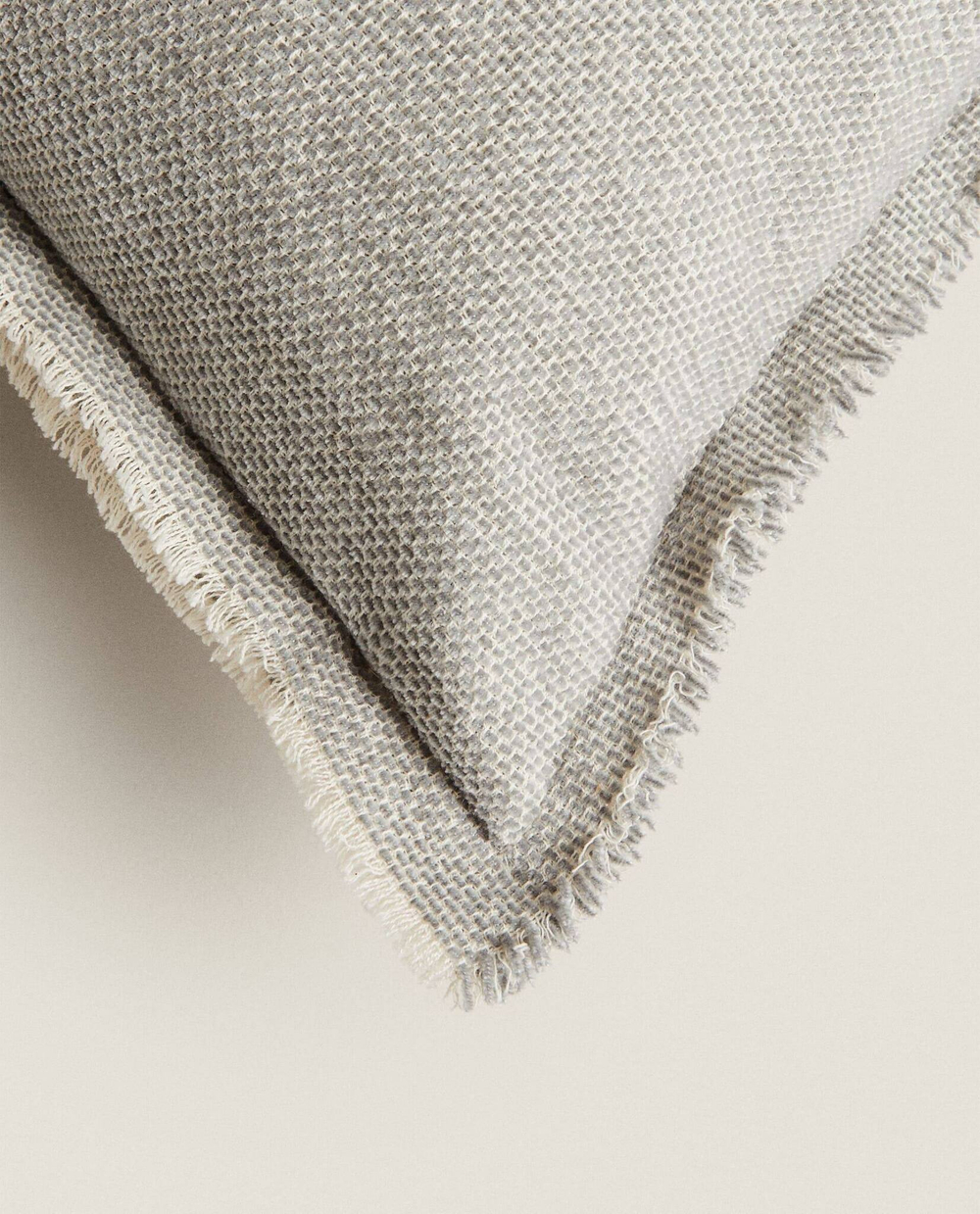 ZARA HOME ЧЕХОЛ ДЛЯ ДЕКОРАТИВНОЙ ПОДУШКИ ИЗ СИНЕЛИ, ЗЕЛЕНЫЙ